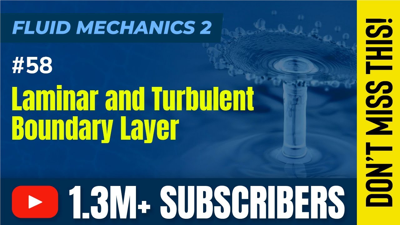 Laminar and Turbulent Boundary Layer - Compressible Flow - Fluid Mechanics 2