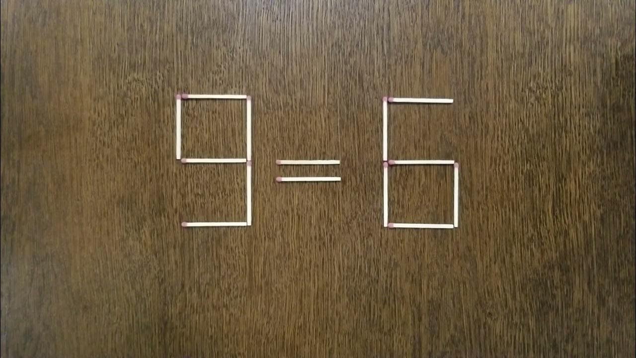 Математична головоломка. Перемістити 2 сірники щоб рівність була ...