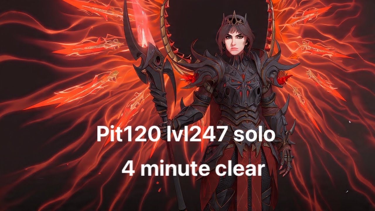 Pit120 solo lvl247 [10% hp - 0 hp potion build] Diablo 4 - YouTube