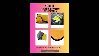 Microfiber Cloth Yellow And Black (Yellow And Black)