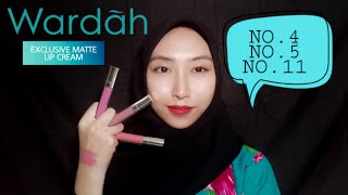 Swatches and mini review Wardah Exclusive Matte Lip Cream no 3 8 9 13 | | Yeni Krosita