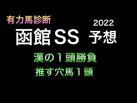 【競馬予想】 函館スプリントステークス 2022 予想 函館SS