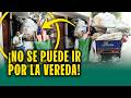 Vecinos hartos de reciclador que deja deshecho acumulado: "No podemos caminar por la vereda"