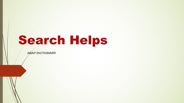Ep-5: Search Help - 1 - SAP ABAP TUTORIAL FOR BEGINNERS/DATA DICTIONARY - #Ep-5