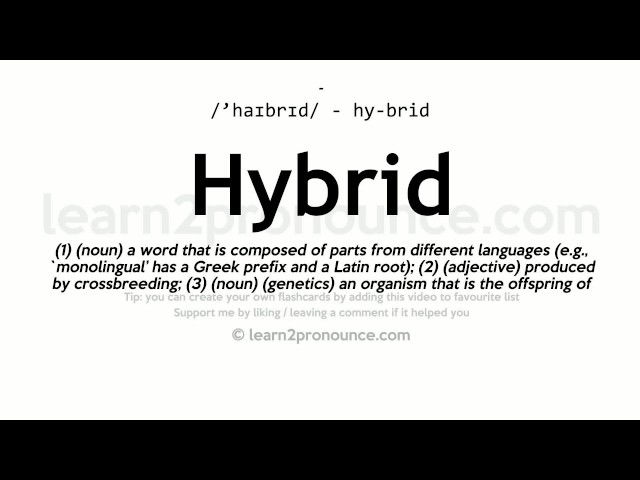 Pronunciation of Hybrid | Definition of Hybrid - YouTube