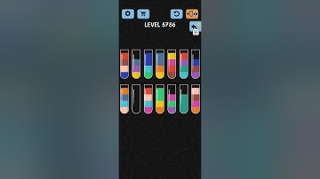 Water Color Sort Level 5786 Gameplay Solution