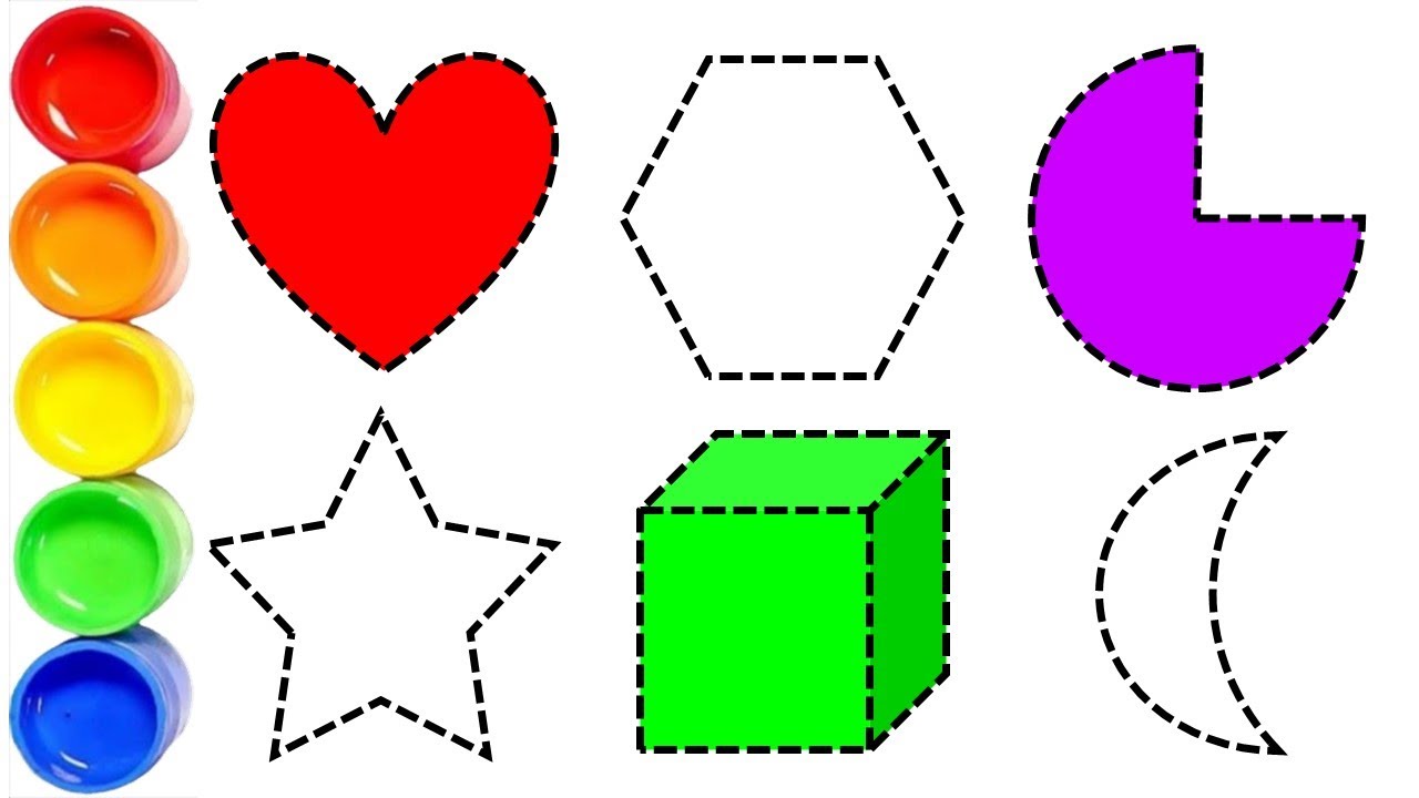 Learn to count, 123 Numbers, One Two Three, 1234, Shapes, Learn 2D ...