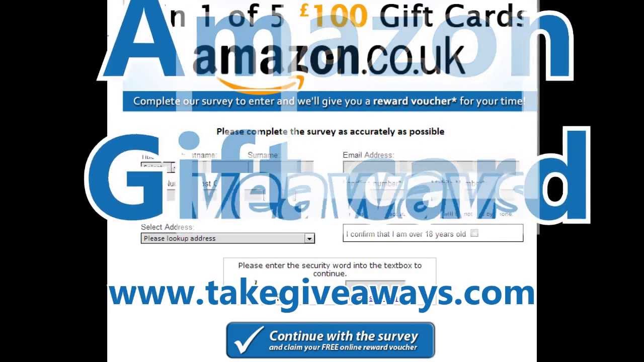 Amazon voucher gift cards (giveaways) (code) [New!] YouTube
