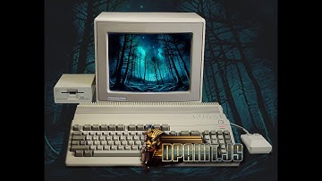 Drawing a pixel-art forest in DPaint.js, Bob Ross style