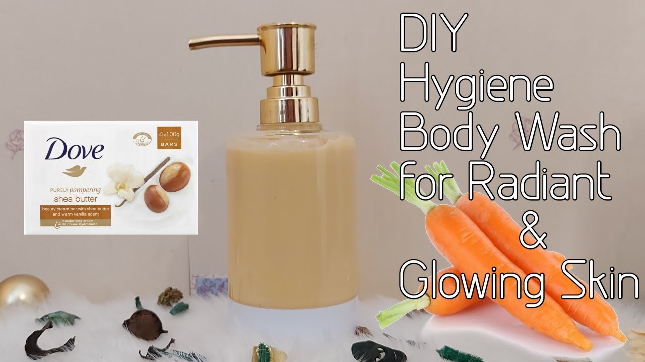 HOW TO MAKE HYGIENE CARROT BODY WASH FOR RADIANT AND GLOWING SKIN