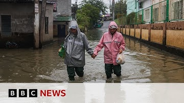 Super Typhoon Fung-wong makes landfall in Philippines | BBC News