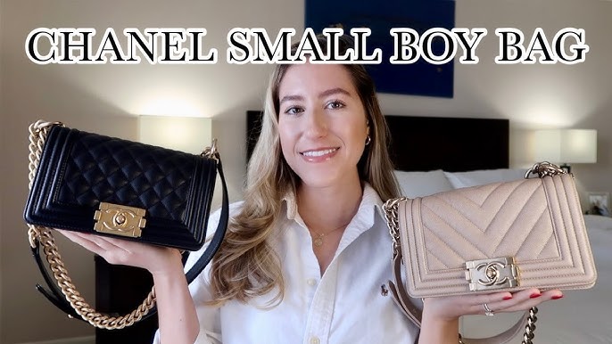 CHANEL BOY BAG SIZE COMPARISON, SMALL OR MEDIUM