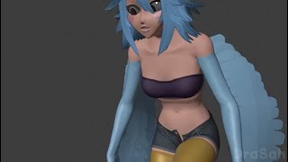 【Blender】MMD R18 Asmr Furry Blue Bird Sink