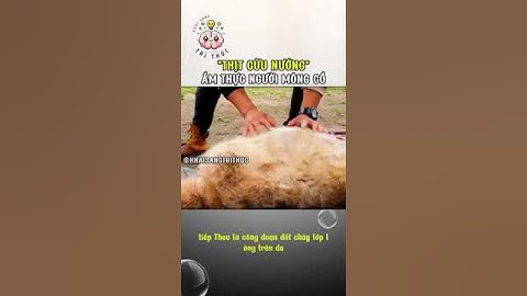 Món Thịt Cừu Nướng Đá Trong Da