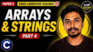 C Programming Arrays & Strings in Kannada | 1D, 2D Arrays, Bubble Sort & String Functions | Part 4