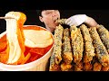 바삭한 매운김말이튀김과 치즈 가득 응급실떡볶이 먹방~!! 리얼사운드 ASMR Mukbang(Eating Show)