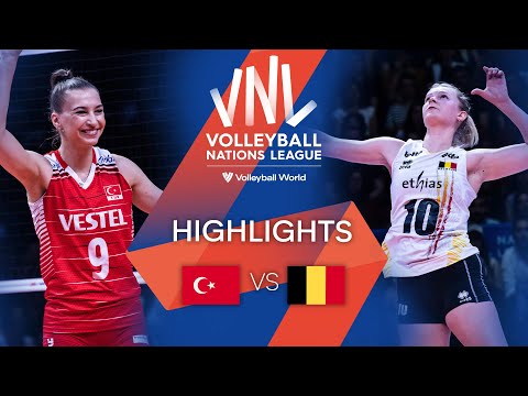 🇹🇷 TÜR vs. 🇧🇪 BEL - Highlights Week 1 | Women's VNL 2022