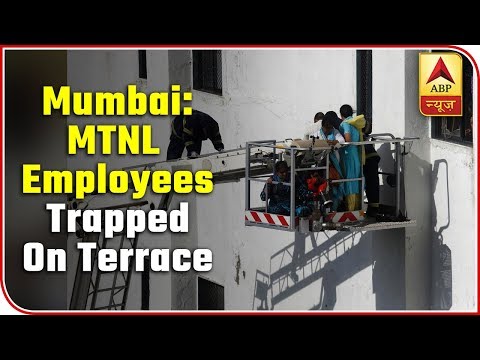 Mumbai: Employees Trapped On Terrace Saved Via Rescue Lift | ABP News