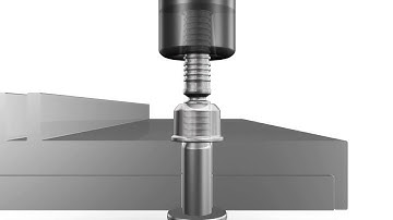 Example of riveting - two part rivets