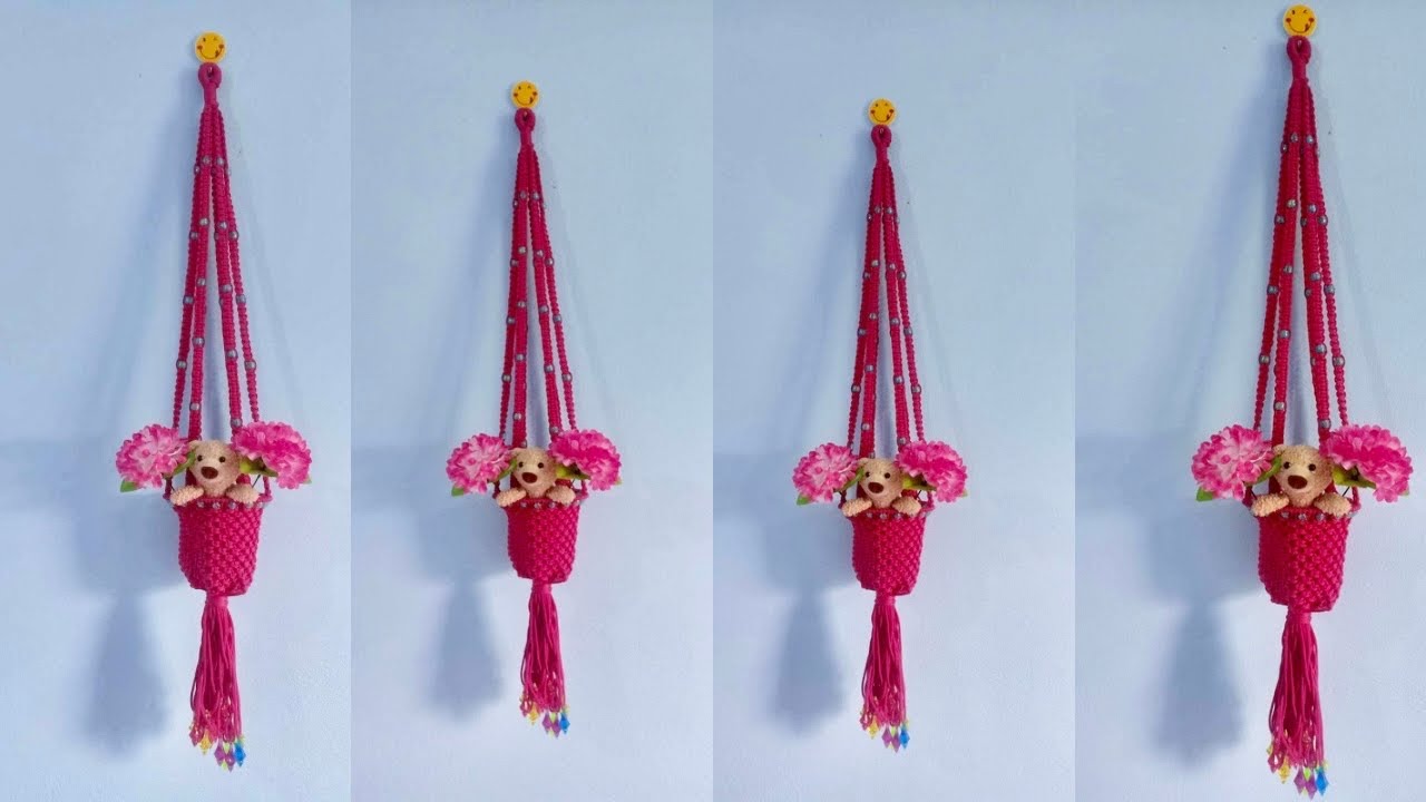 Beautiful Macrame flowers wall hanging/how to make macrame flower wall ...