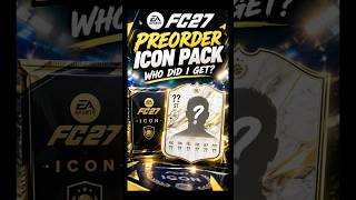 Who I got in the preorder icon pack! Not who I wanted but definitely a decent pull! #eafc27 #fifa