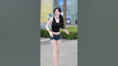 China Street Fashion | Beautiful Chinese Girls | ep 100 #shorts #model #chinafashion #streetfashion