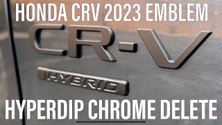 HONDA CRV 2023 - HYPERDIP EMBLEM CHROME DELETE - Shadow Black - Meteorite Metallic Grey Hybrid