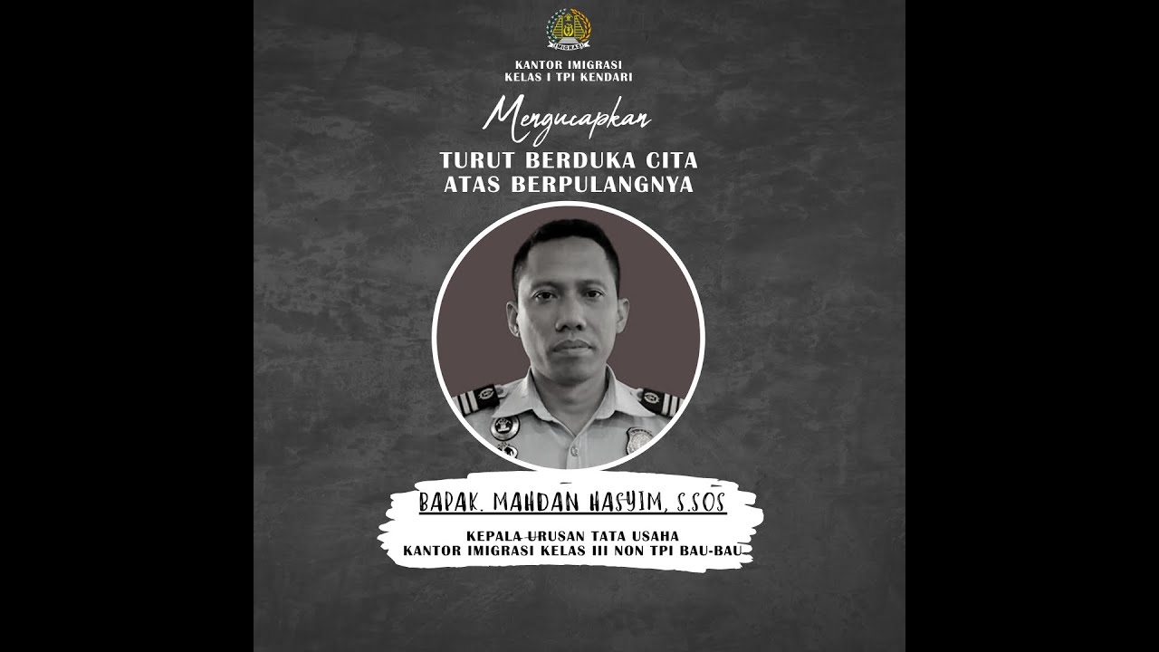 Kantor Imigrasi Kendari Melakukan Prosesi Pemakaman