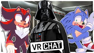 Movie Sonic And Movie Shadow Meet Darth Vader In VRCHAT!!