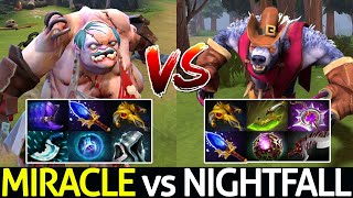 MIRACLE VS NIGHTFALL - Epic Pudge Carry VS Ursa Full Slotted Dota 2