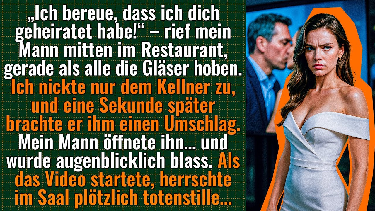 „Ich bereue, dass ich geheiratet habe!“–rief mein Mann.Ruhig stand ich auf, winkte den Kellner heran