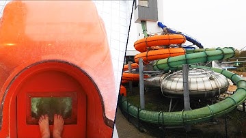 EXTREME SPEED SLIDE with TRAPDOOR!! SLOOP in Nettebad, Osnabrück (Germany)