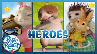 @OfficialPeterRabbit - 🐸🐰🐿️🦔 Heroic Animals Helping One Another 💪 PART 1 | Cartoons for Kids