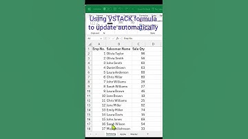 Use VSTACK to Stack Data Dynamically in Excel! 💡 #Shorts