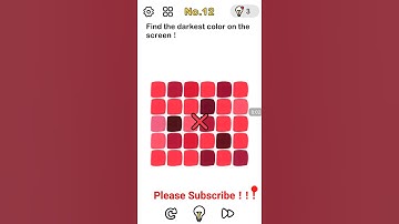 brainout level 12 find the darkest color on the screen