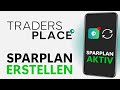 Sparplan erstellen bei traders place  lapztutorial