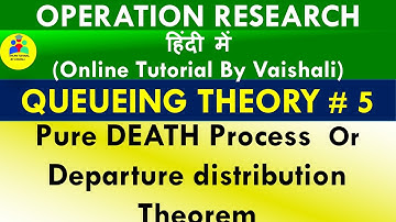 Pure Death Process Queueing Theory| Departure Distribution Theorem |Distribution Of Departures