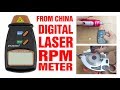 RPM TEST -  Digital Laser Tachometer - Devir ölçer