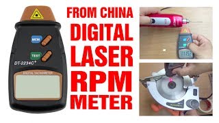 RPM TEST - Digital Laser Tachometer - Devir ölçer