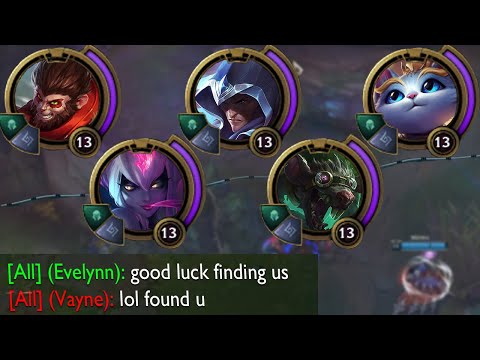 League of Legends but the entire team is invisible so you can't kill us if u can't see us lool