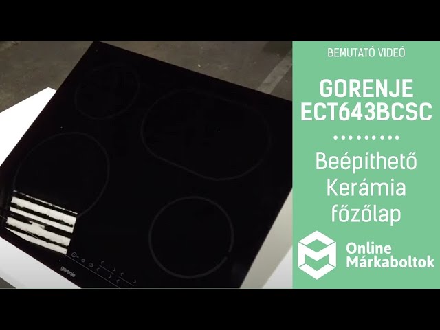 GORENJE ECT643BCSC | Beépíthető Kerámia főzőlap bemutató videó - YouTube