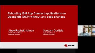 Rehosting IBM App Connect application on OpenShift Container Platform(OCP) - Detailed video