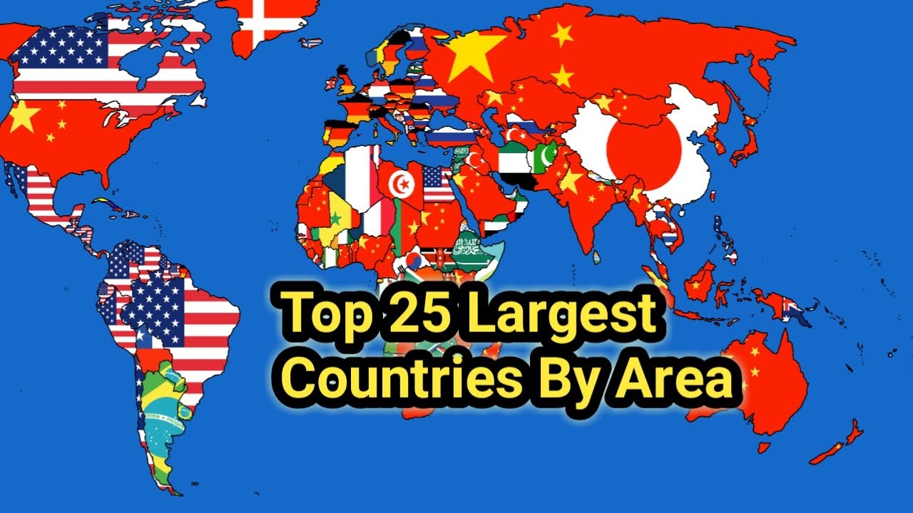 Largest Country In The World Biggest Country By Area Countries Size