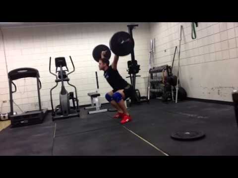 Above knee hang squat snatch