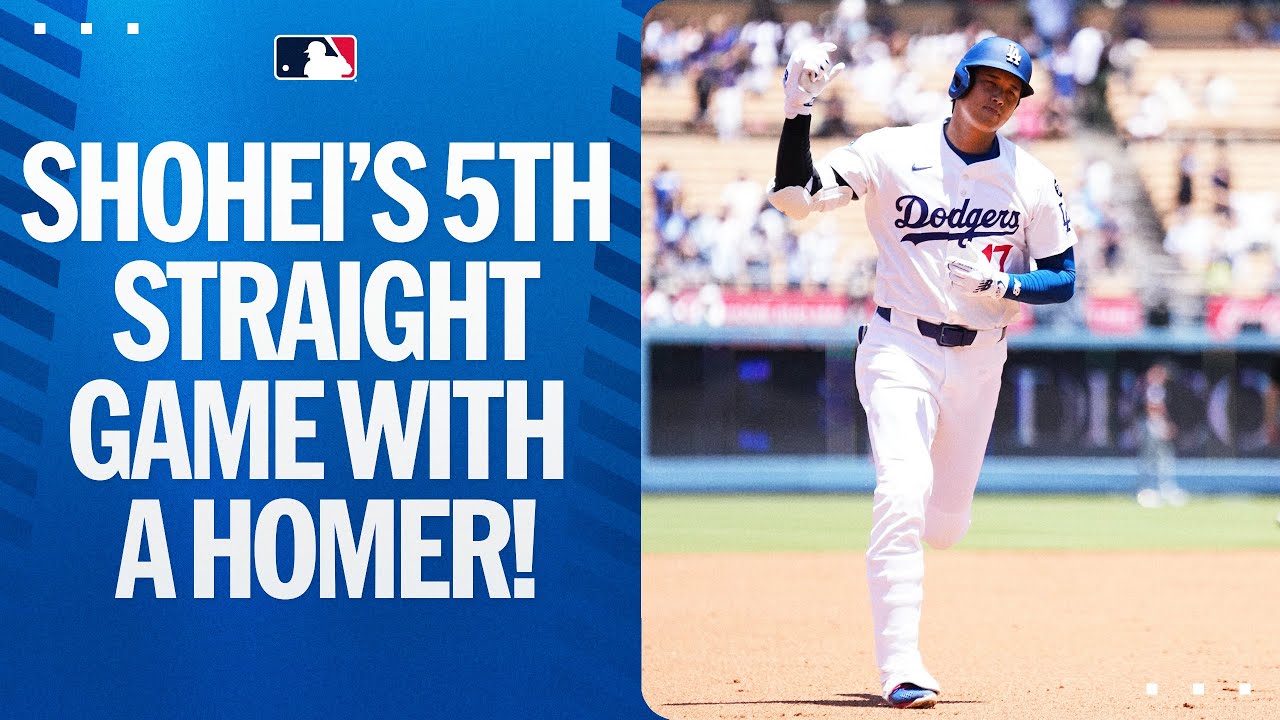 Shohei Ohtani homers for the 5TH STRAIGHT game 🤯 | 大谷翔平