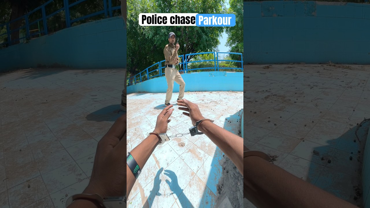 Funny Chor police parkour #funny #thief #police #parkour #shorts #comedy