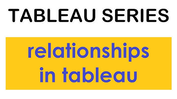 Relationships - The new Tableau data model | Understanding the Performance Options | Tableau Series
