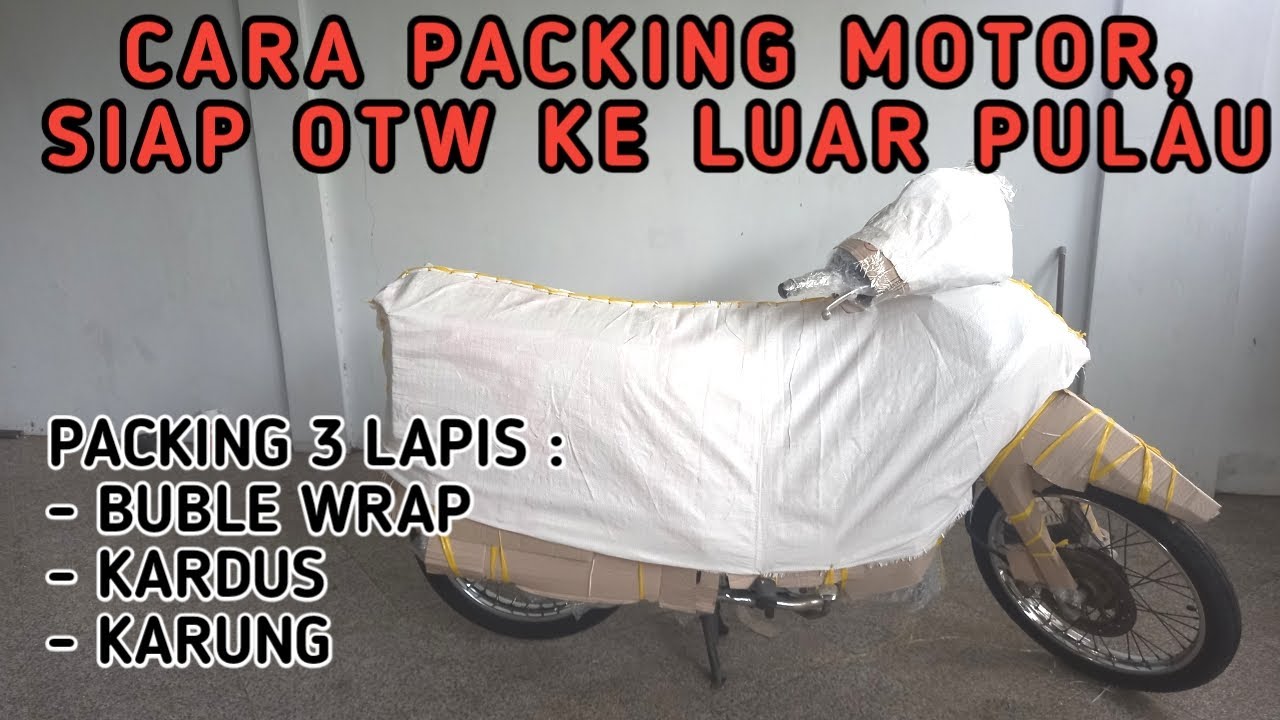 CARA PACKING MOTOR || 3 LAPIS - YouTube