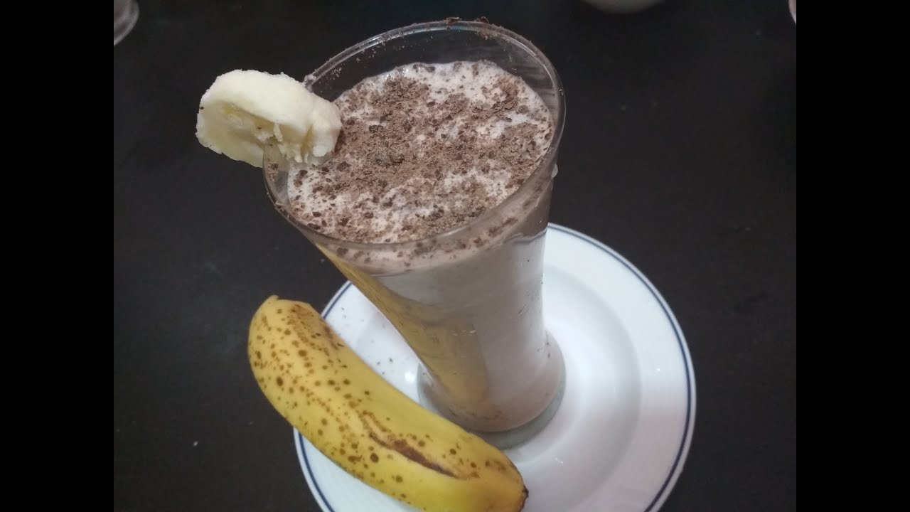 Chocolate banana milkshake recipe in kannada YouTube