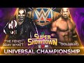 WWE Supershowdown 2020 Goldberg vs The Fiend-Universal Championship promo